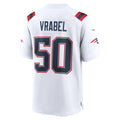 Jdoa NE.Patriots #50 Mike Vrabel White Game Retired Player Jersey