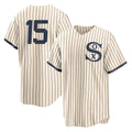 C.White Sox #15 Sean Newcomb Player Cream Field of Dreams Home Game Jdoa Stitched Jerseys