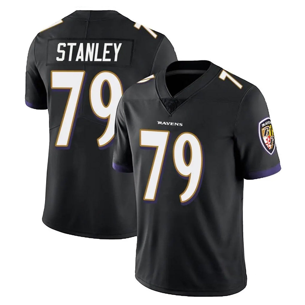 B.Ravens #79 Ronnie Stanley Player Black Vapor Untouchable Limited Home Game Jdoa Stitched Jerseys