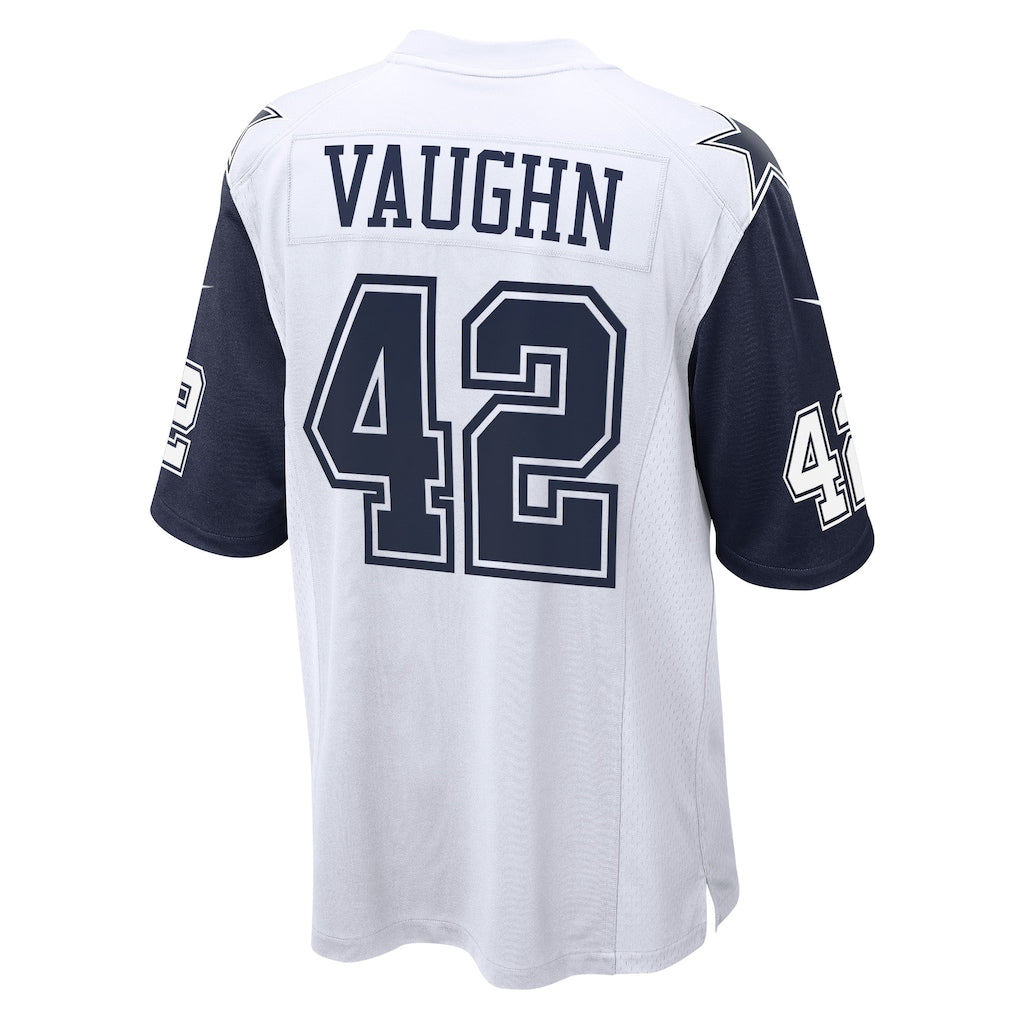 Jdoa D.Cowboys #42 Deuce Vaughn White Game Jersey