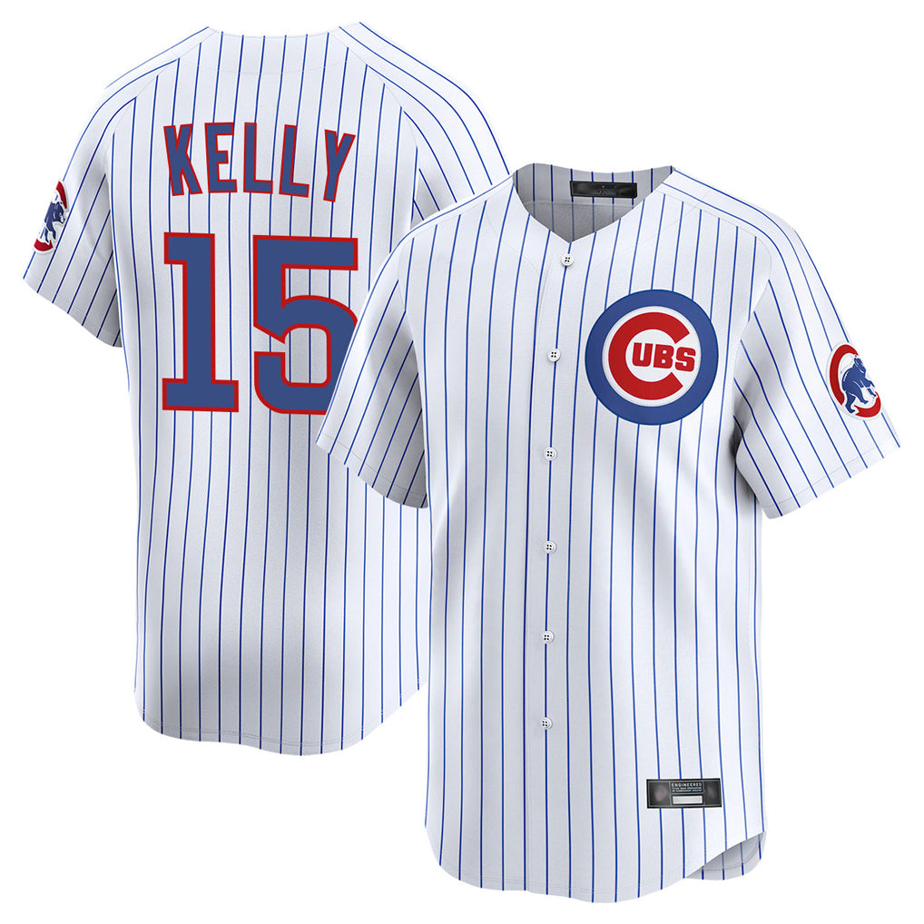C.Cubs #15 Carson Kelly Player White Limited Home Game Jdoa Stitched Jerseys