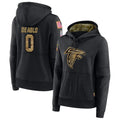A.Falcons #0 Divine Deablo Player Black Salute to Service Hoodies Jdoa Stitched Jerseys