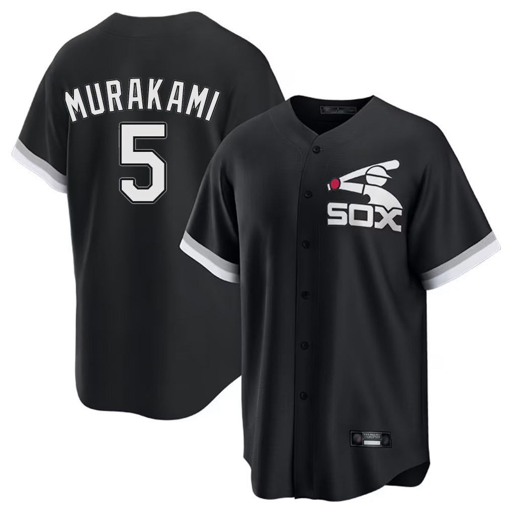 C.White Sox #5 Munetaka Murakami Player Black Spring Training Game Jdoa Stitched Jerseys