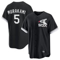 C.White Sox #5 Munetaka Murakami Player Black Spring Training Game Jdoa Stitched Jerseys