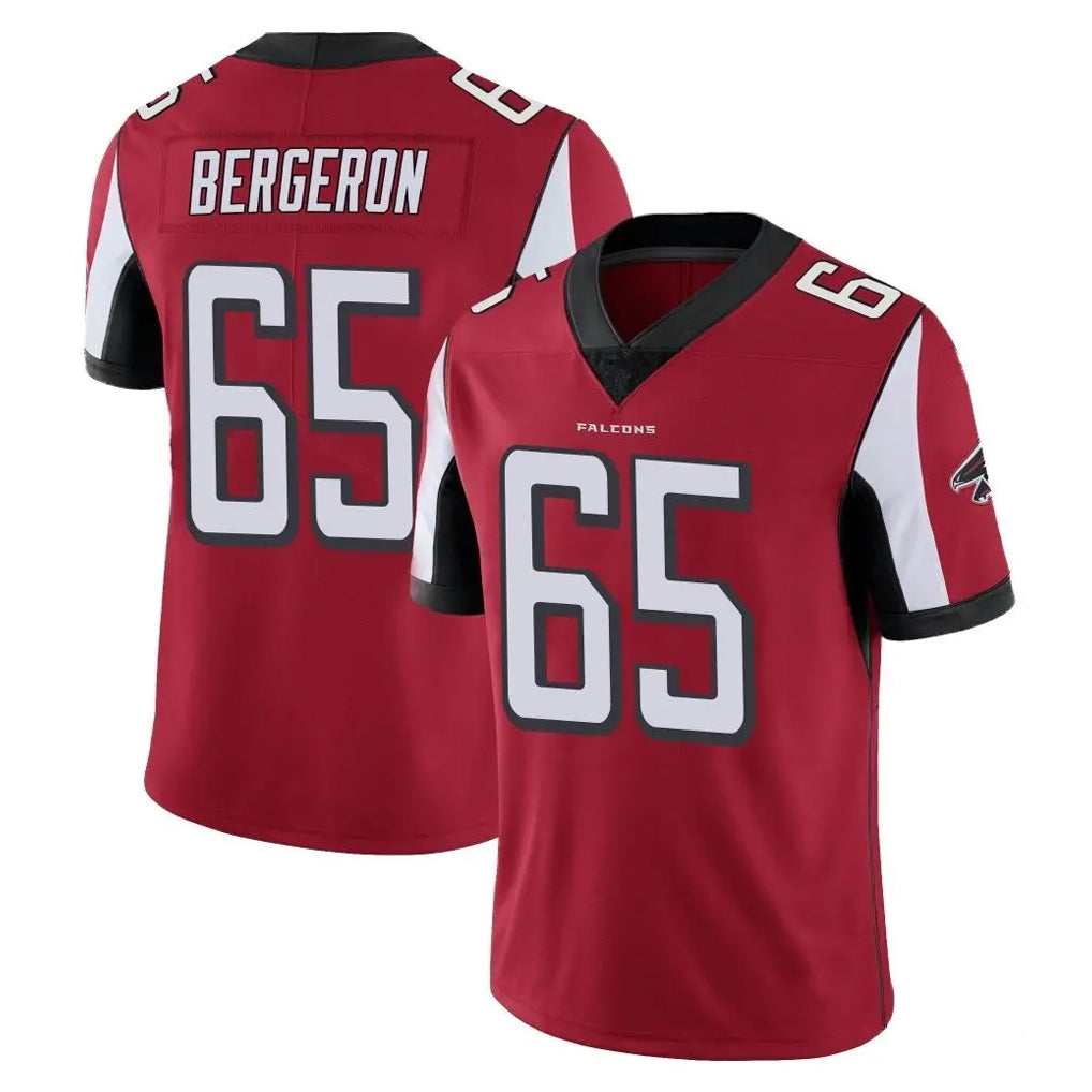 A.Falcons #65 Matthew Bergeron Player Red Color Vapor Untouchable Limited Home Game Jdoa Stitched Jerseys
