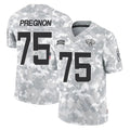 J.Jaguars #75 Emmanuel Pregnon Player Arctic Camo Salute To Service Limited Game Jdoa Stitched Jerseys