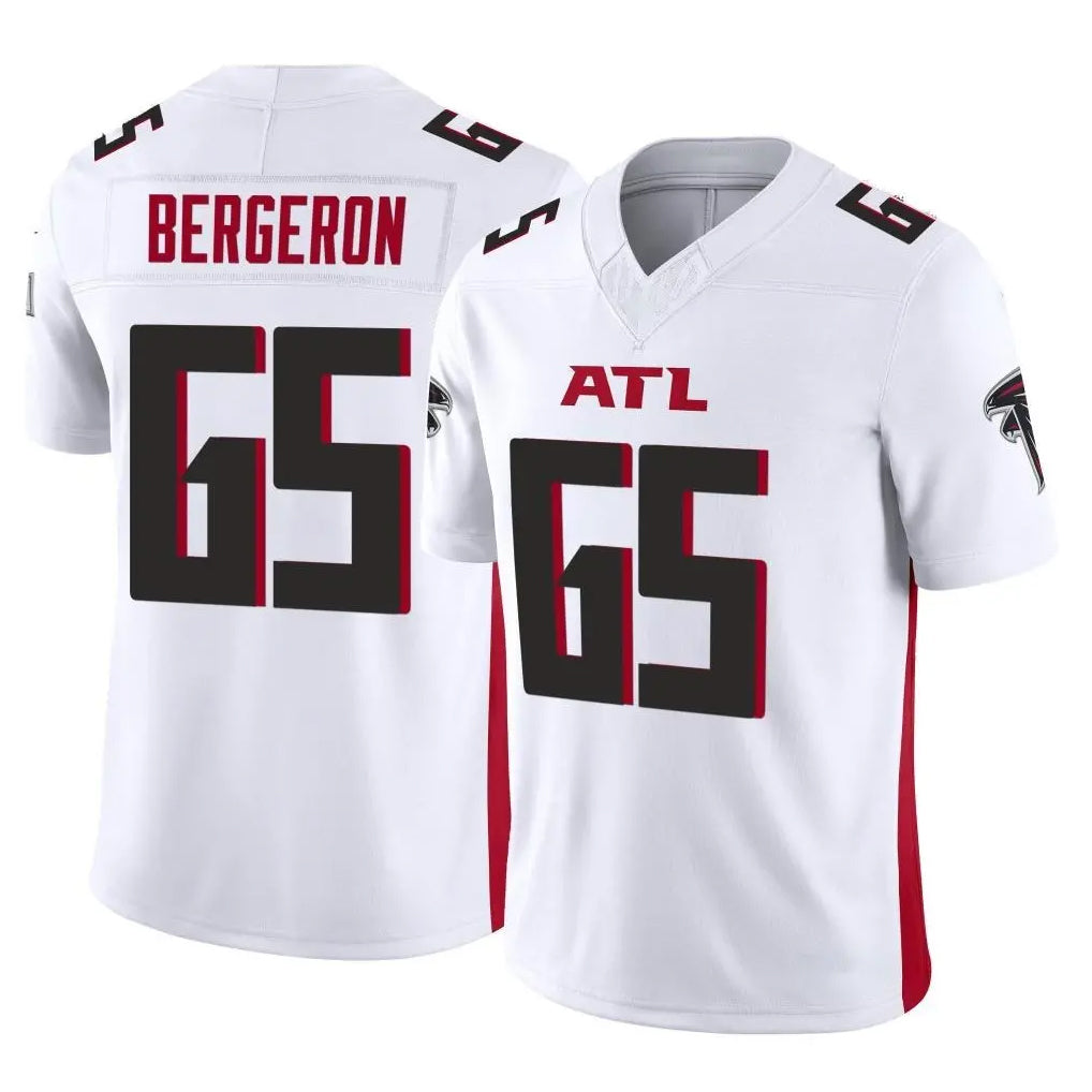 A.Falcons #65 Matthew Bergeron Player White Vapor F.U.S.E. Limited Jdoa Stitched Jerseys