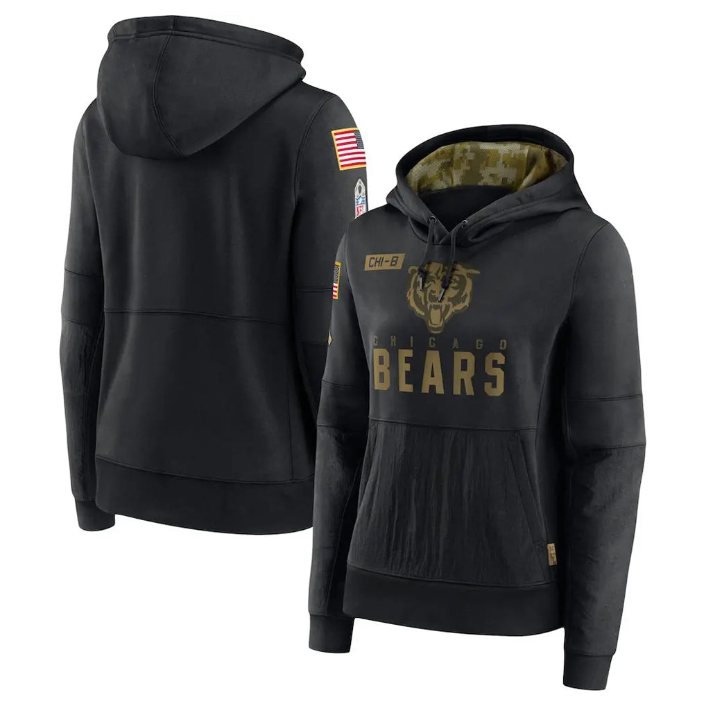 C.Bears ## Bears Blank Player Black Salute to Service Pullover Hoodies Limited Jdoa Stitched Jerseys