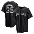 B.Red Sox #35 Garrett Crochet Player Black Home Game Jdoa Stitched Jerseys