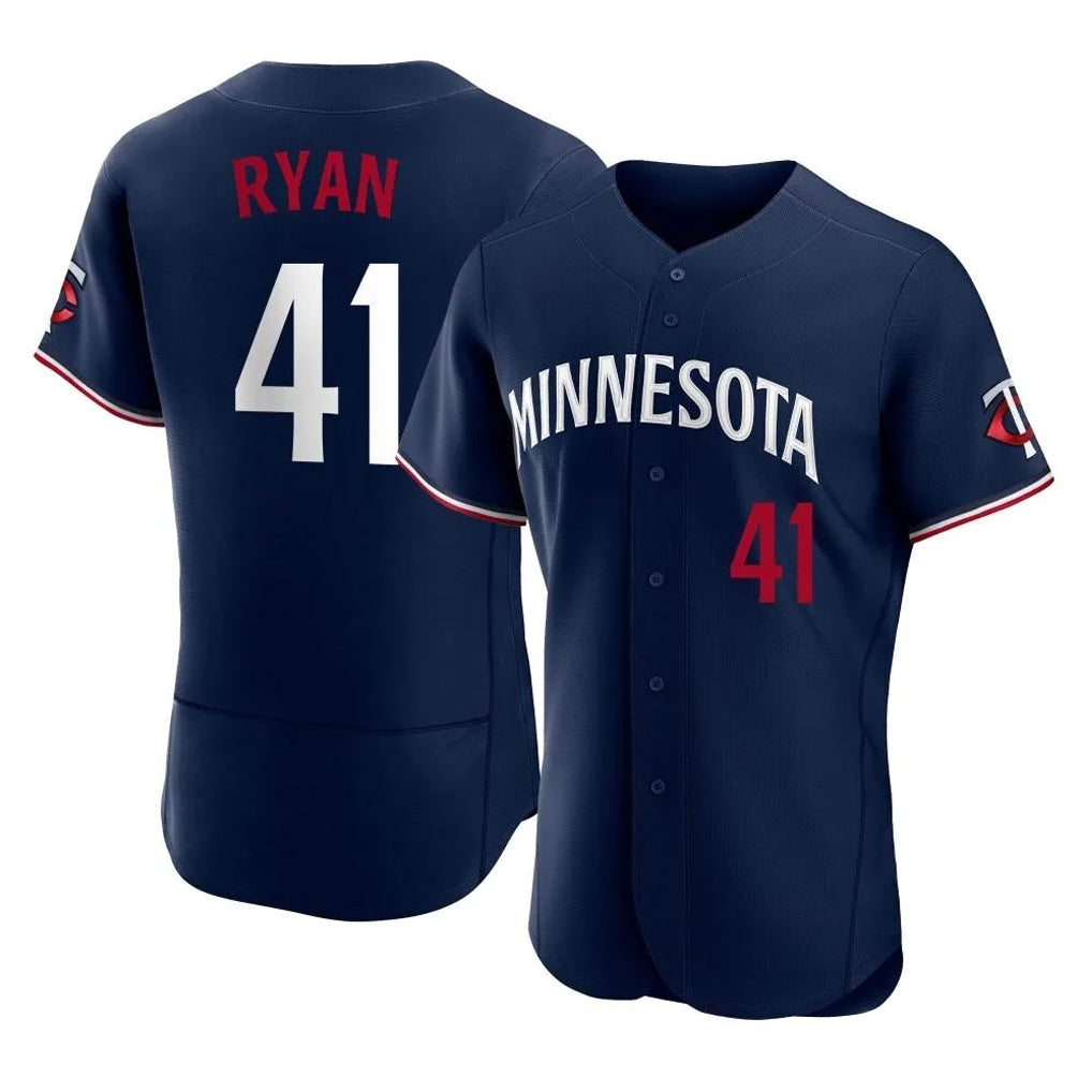 M.Twins #41 Joe Ryan Player Navy Replica Home Limited Elite Jdoa Stitched Jerseys