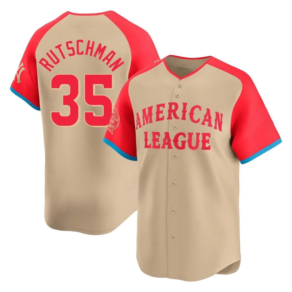 B.Orioles #35 Adley Rutschman Player Cream American League All-Star Limited Home Game Jdoa Stitched Jerseys