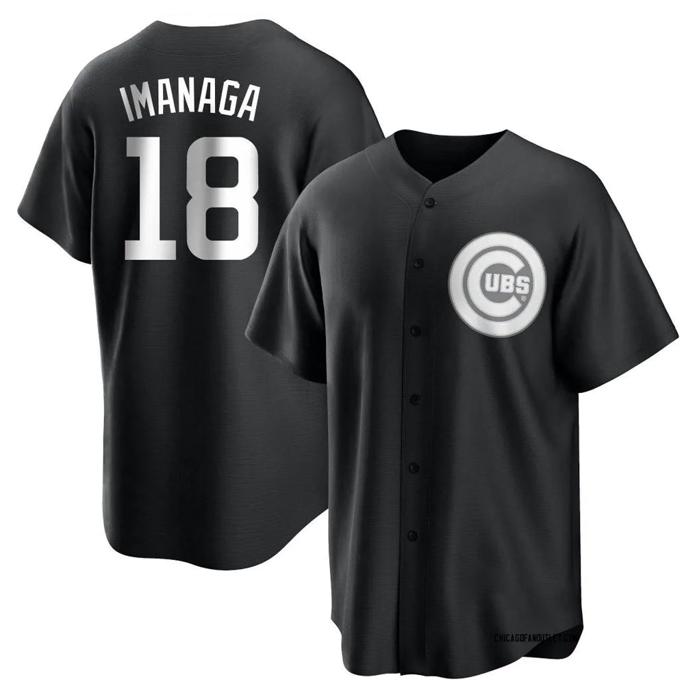 C.Cubs #18 Shota Imanaga Player Black Game Jdoa Stitched Jerseys