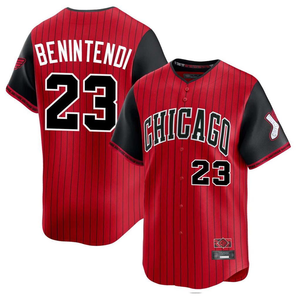C.White Sox #23 Andrew Benintendi Player Red City Connect Limited Home Jdoa Stitched Jerseys