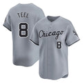 C.White Sox #8 Kyle Teel Player Gray Road Limited Home Jdoa Stitched Jerseys