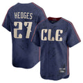 C.Guardians #27 Austin Hedges Player Navy City Connect Limited Home Jdoa Stitched Jerseys