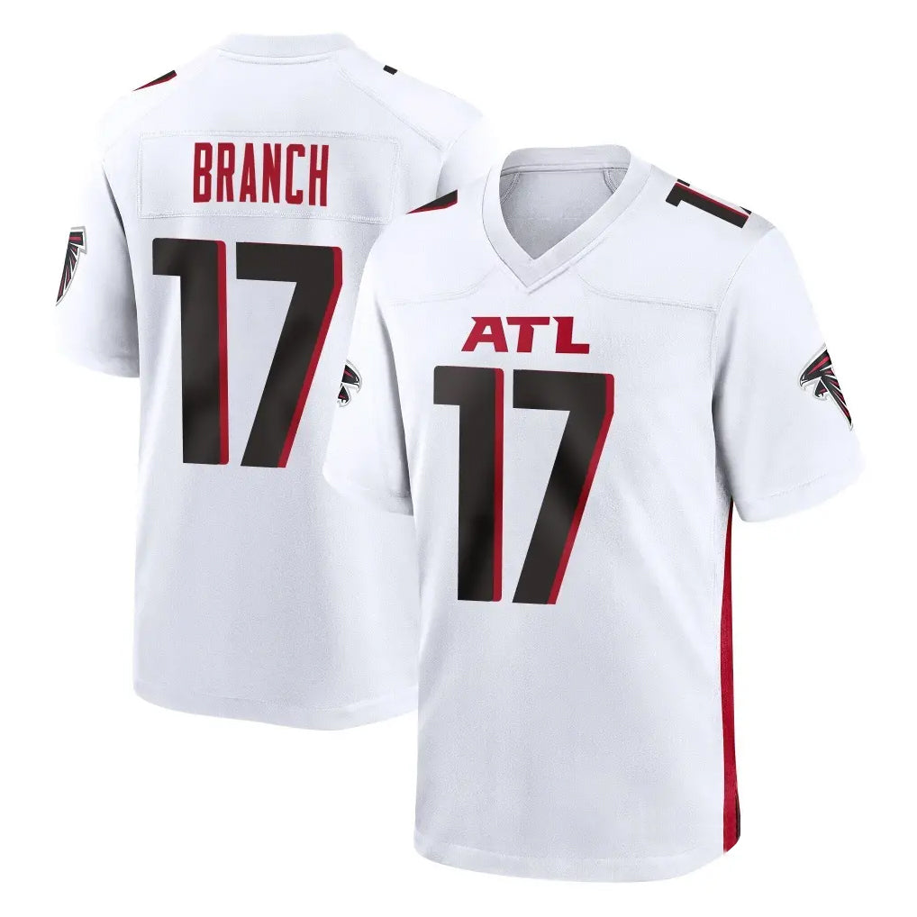 A.Falcons #17 Zachariah Branch Player White Home Game Jdoa Stitched Jerseys