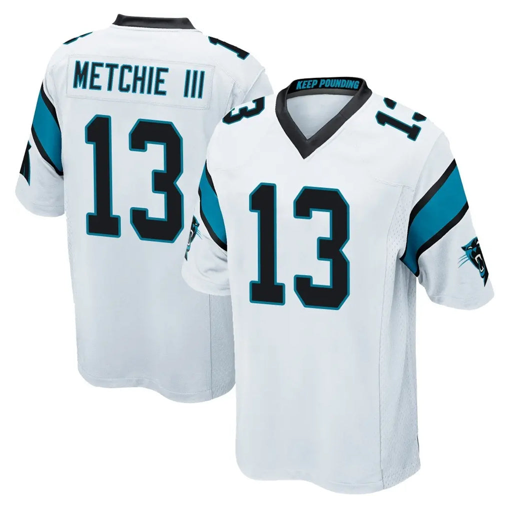 C.Panthers #13 John Metchie III Player White Game Jdoa Stitched Jerseys