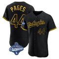 LA.Dodgers #44 Andy Pages Player Black World Series Meet Snake Skin City Limited Elite Home Jdoa Stitched Jerseys