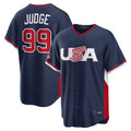 NY.Yankees #99 Aaron Judge Player Navy USA 2026 World Classic Limited Game Jdoa Stitched Jerseys