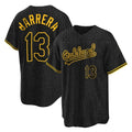 Athletics #13 Luis Barrera Player Black Snake Skin City Home Game Jdoa Stitched Jerseys