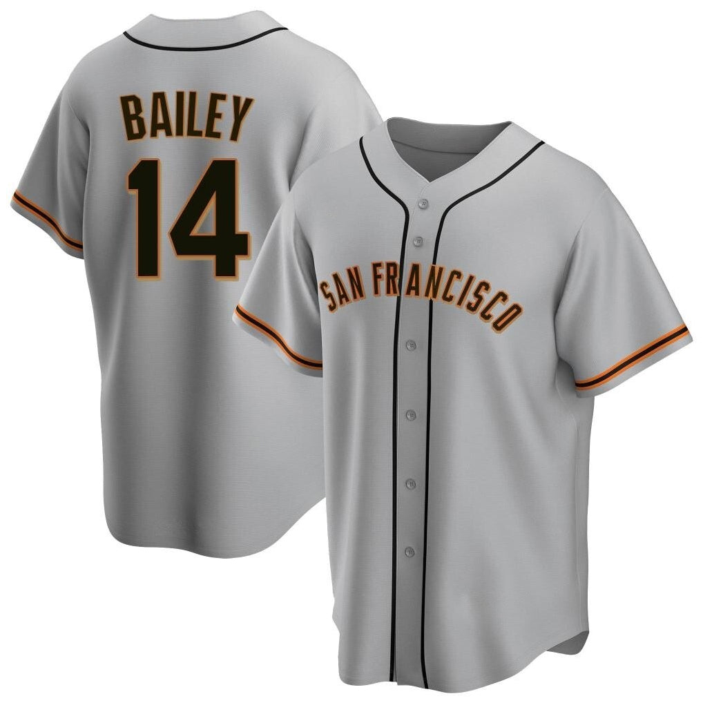 SF.Giants #14 Patrick Bailey Player Gray Home Game Jdoa Stitched Jerseys