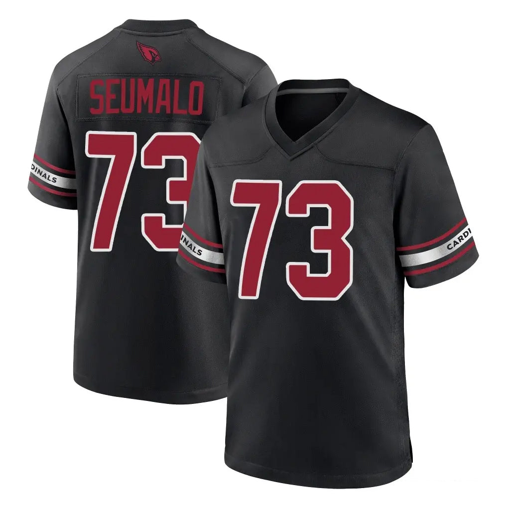 A.Cardinals #73 Isaac Seumalo Player Black Alternate Game Jdoa Stitched Jerseys