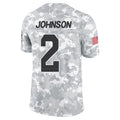 A.Cardinals #2 Will Johnson Player Camo Salute to Service Limited Home Jdoa Stitched Jerseys