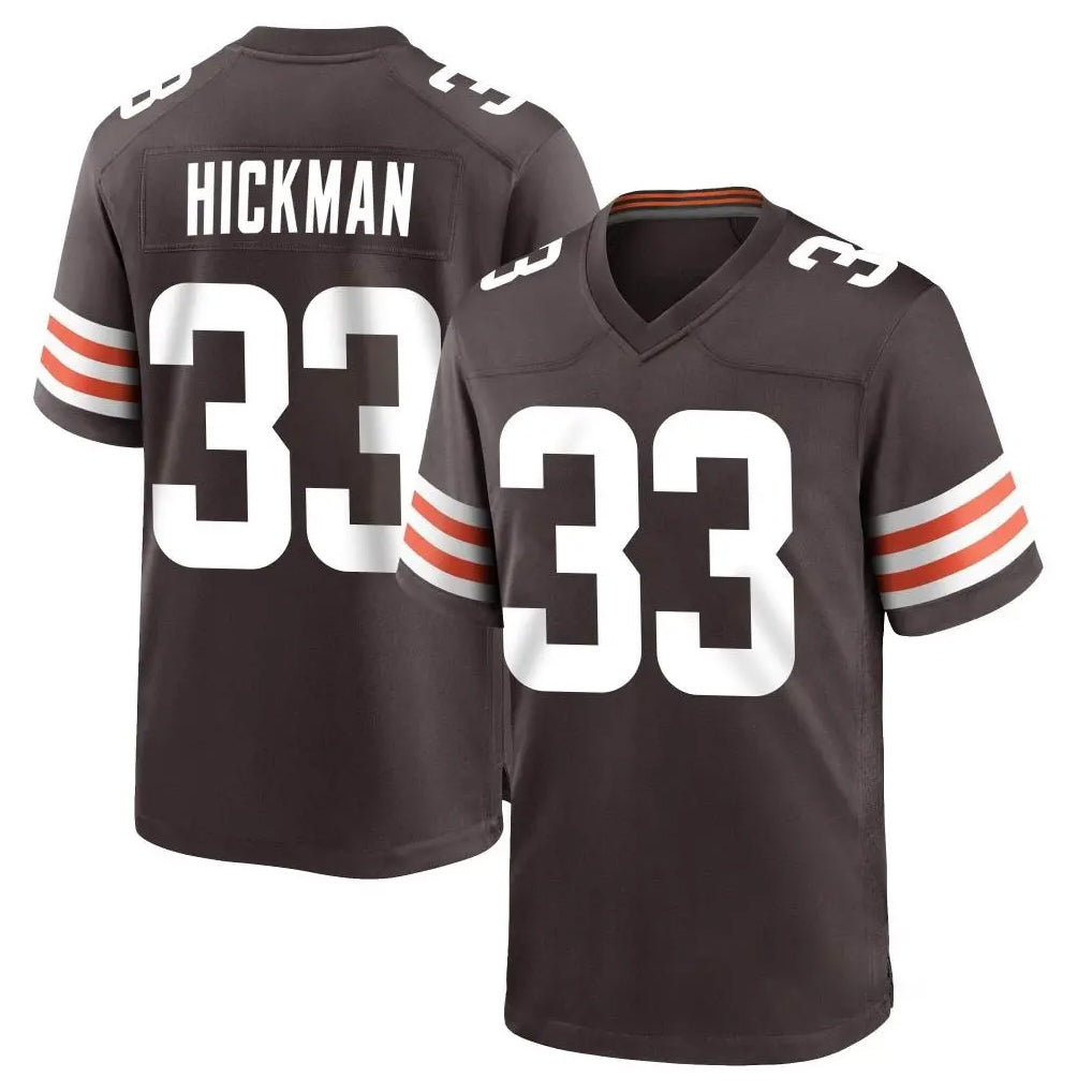 C.Browns #33 Ronnie Hickman Player Brown Home Game Jdoa Stitched Jerseys