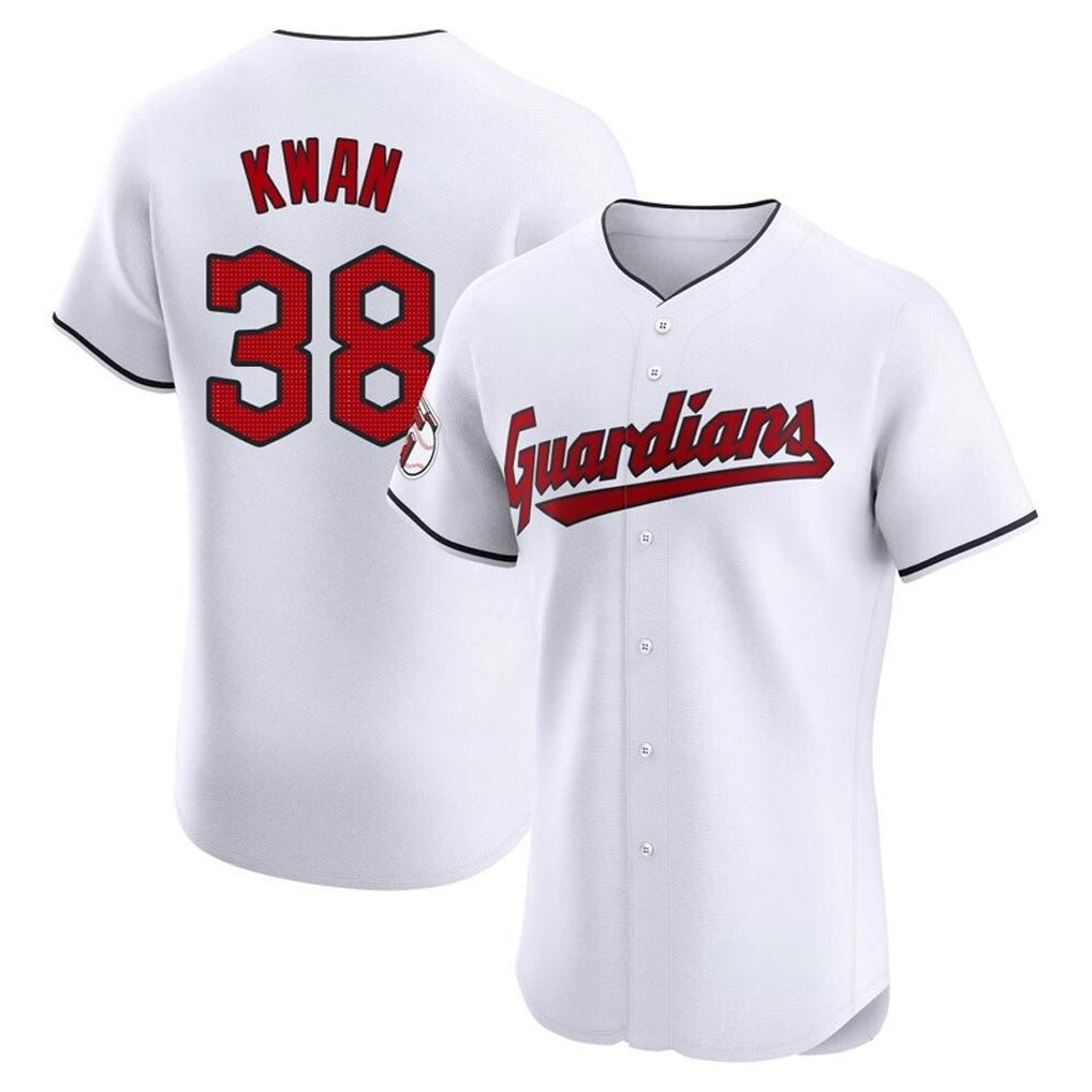 C.Guardians #38 Steven Kwan Player White Limited Elite Home Jdoa Stitched Jerseys