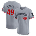 M.Twins #49 Pablo Lopez Player Gray Home Limited Elite Jdoa Stitched Jerseys
