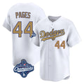 LA.Dodgers #44 Andy Pages Player Gold World Series Meet Collection Limited Home Jdoa Stitched Jerseys