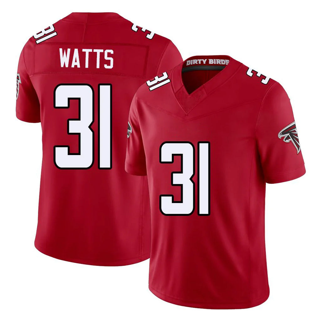 A.Falcons #31 Xavier Watts Player Red Team Color Vapor F.U.S.E. Limited Jdoa Stitched Jerseys
