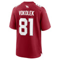 A.Cardinals #81 Travis Vokolek Player Cardinal Home Game Jdoa Stitched Jerseys