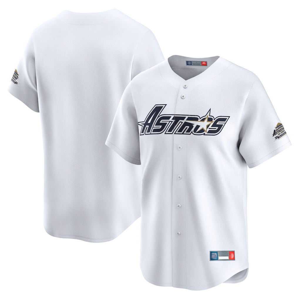 H.Astros ## Astros Blank Player White Throwback Cooperstown Collection Limited Jdoa Stitched Jerseys