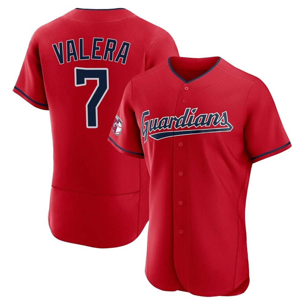 C.Guardians #7 George Valera Player Red Limited Elite Home Jdoa Stitched Jerseys