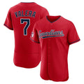 C.Guardians #7 George Valera Player Red Limited Elite Home Jdoa Stitched Jerseys
