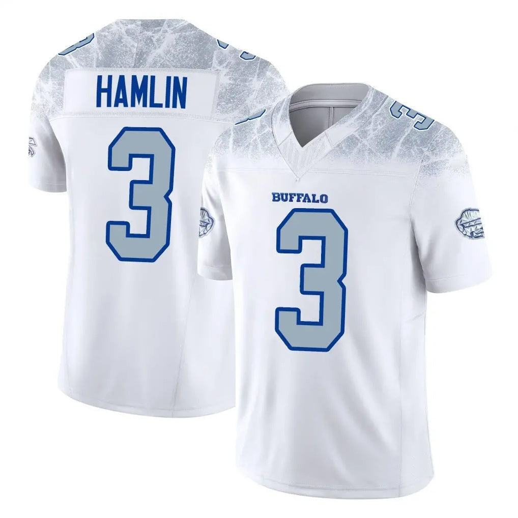 B.Bills #3 Damar Hamlin Player White Rivalries Collection Limited Home Game Jdoa Stitched Jerseys