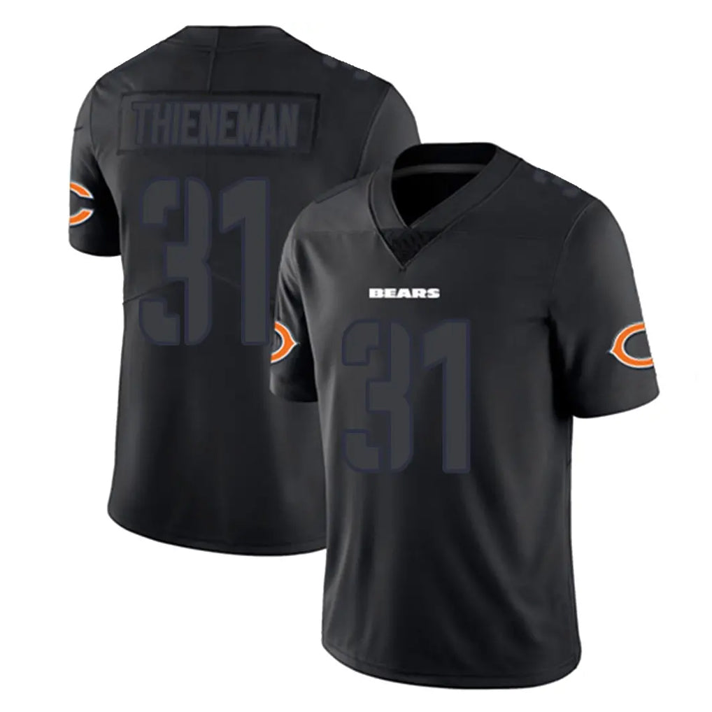 C.Bears #31 Dillon Thieneman Player Black Impact Limited Game Jdoa Stitched Jerseys