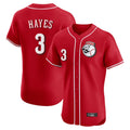 C.Reds #3 Ke'Bryan Hayes Player Red Limited Elite Home Game Jdoa Stitched Jerseys