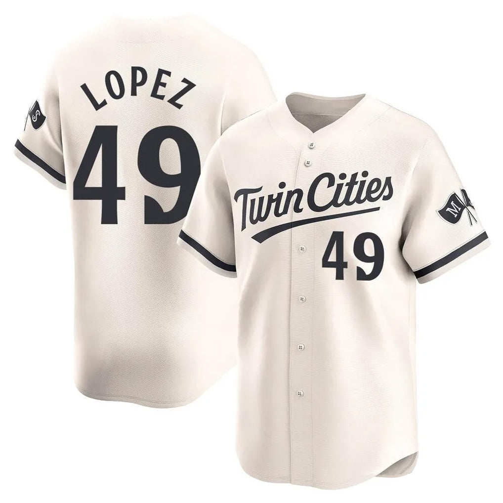 M.Twins #49 Pablo Lopez Player Cream Home Limited Jdoa Stitched Jerseys