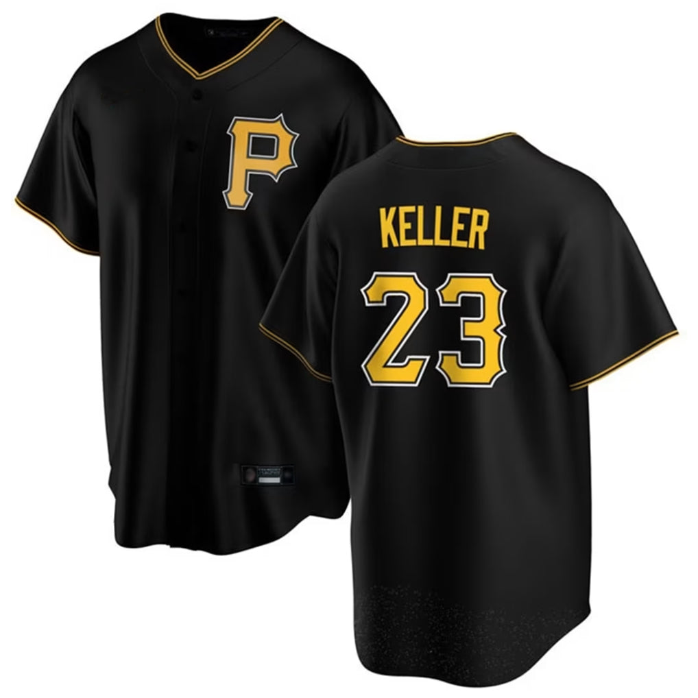 P.Pirates #23 Mitch Keller Player Black Home Game Jdoa Stitched Jerseys