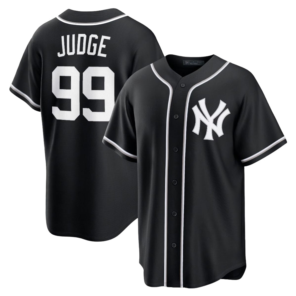 NY.Yankees #99 Aaron Judge Player Black Out Game Jdoa Stitched Jerseys