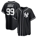 NY.Yankees #99 Aaron Judge Player Black Out Game Jdoa Stitched Jerseys