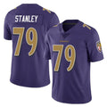 B.Ravens #79 Ronnie Stanley Player Purple Color Rush Vapor Untouchable Limited Home Game Jdoa Stitched Jerseys