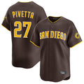 S.Diego Padres #27 Nick Pivetta Player Brown Home Limited Jdoa Stitched Jerseys