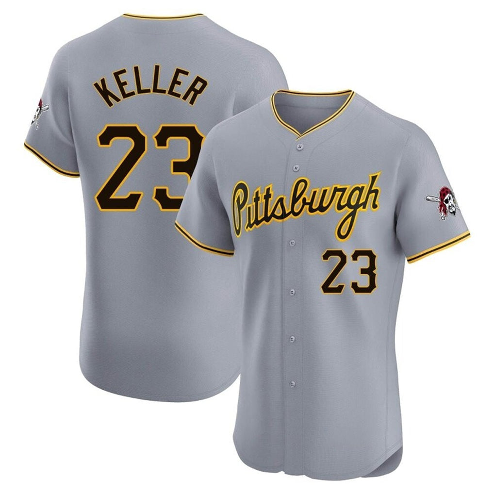 P.Pirates #23 Mitch Keller Player Gray Road Home Limited Elite Jdoa Stitched Jerseys