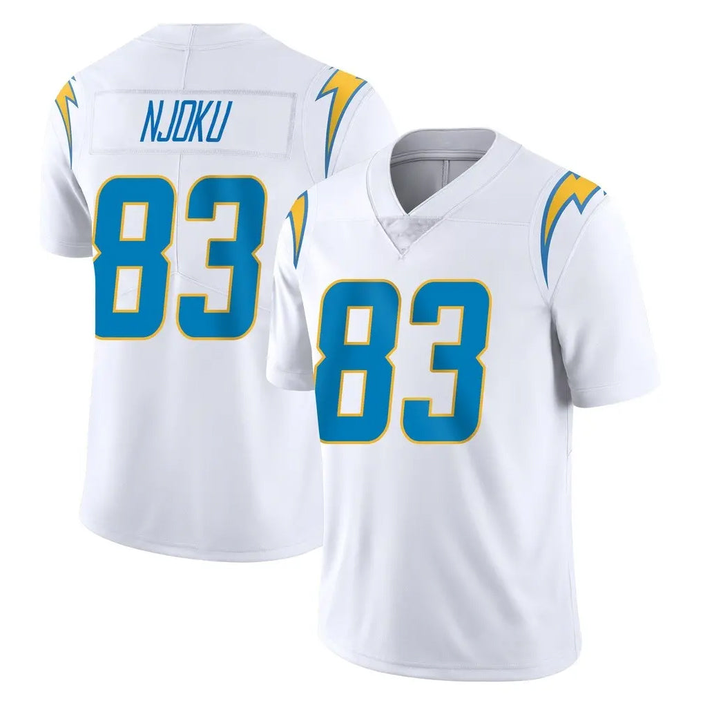 LA.Chargers #83 David Njoku Player White Limited Vapor Untouchable Home Game Stitched Jerseys