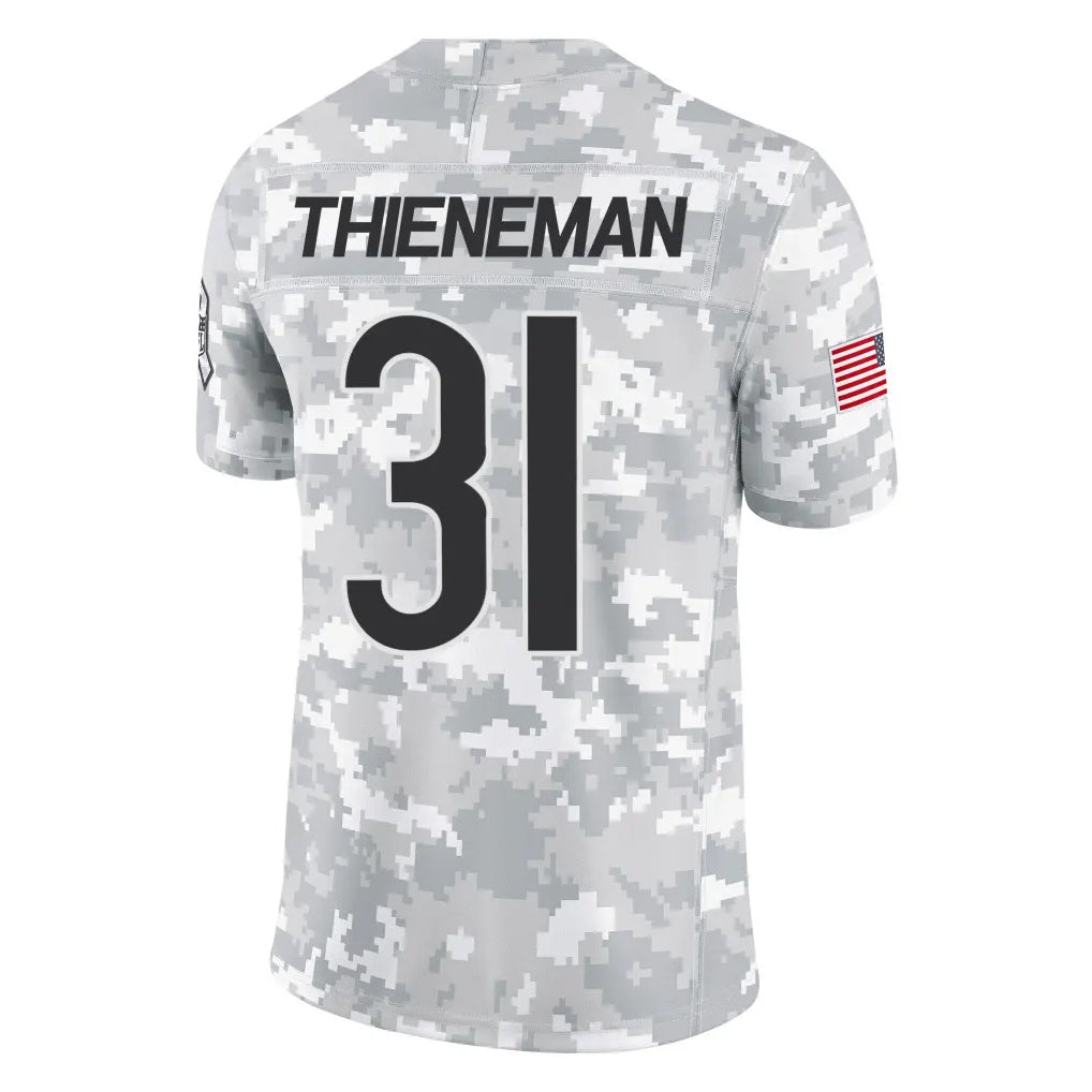 C.Bears #31 Dillon Thieneman Player Arctic Camo Salute to Service Limited Jdoa Stitched Jerseys