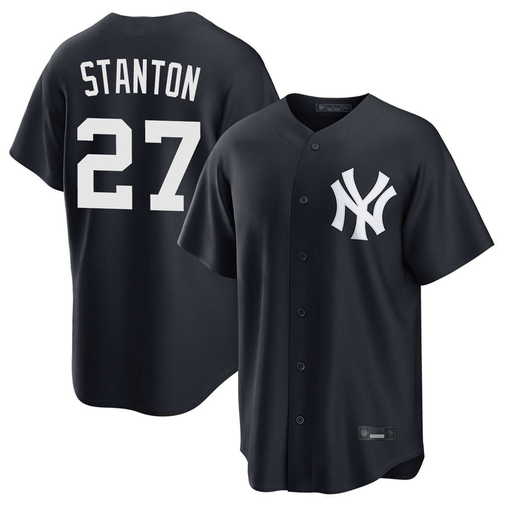 NY.Yankees #27 Giancarlo Stanton Player Navy Game Jdoa Stitched Jerseys