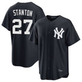 NY.Yankees #27 Giancarlo Stanton Player Navy Game Jdoa Stitched Jerseys